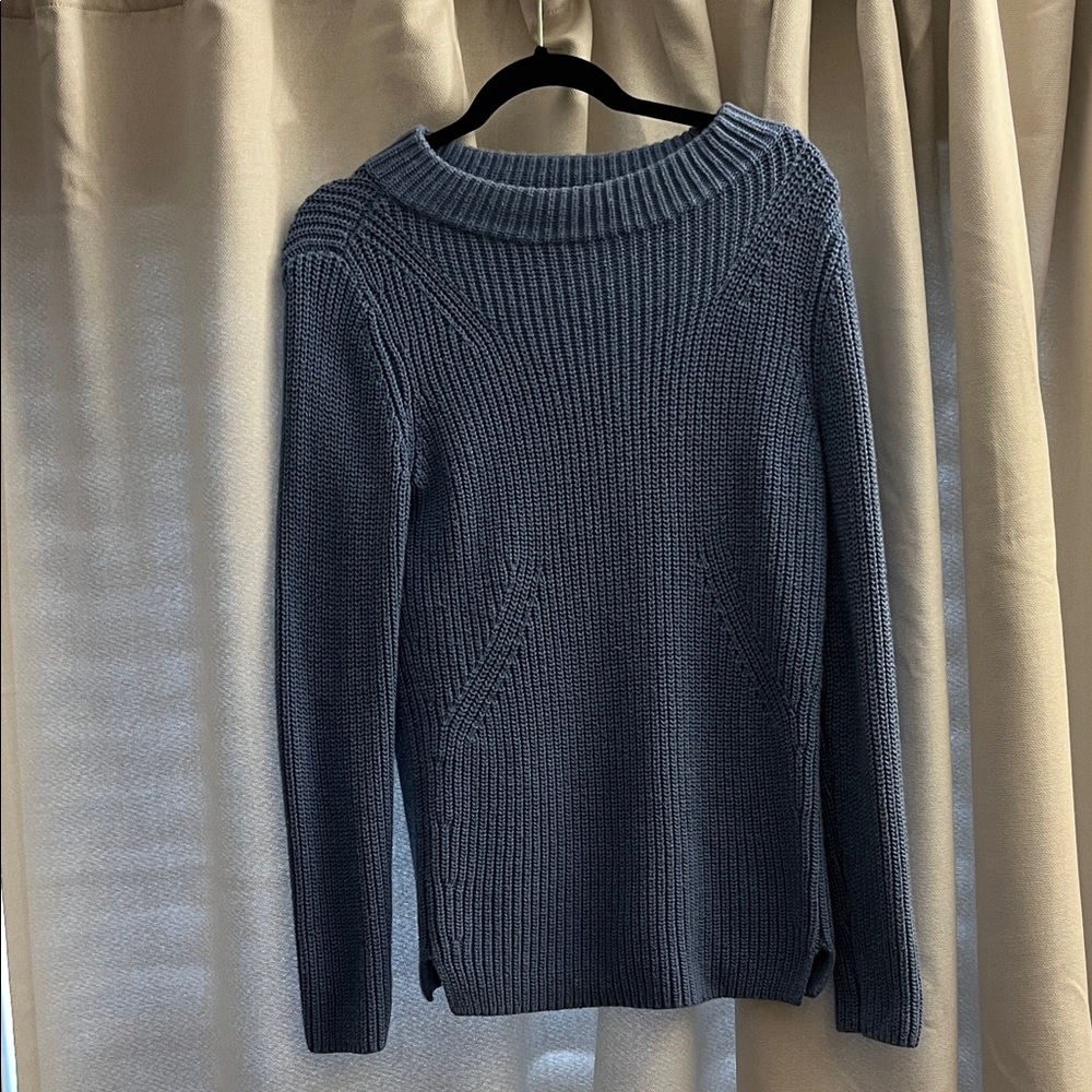 Talbots Women's Cowl Neck Sweater in Deep Blue